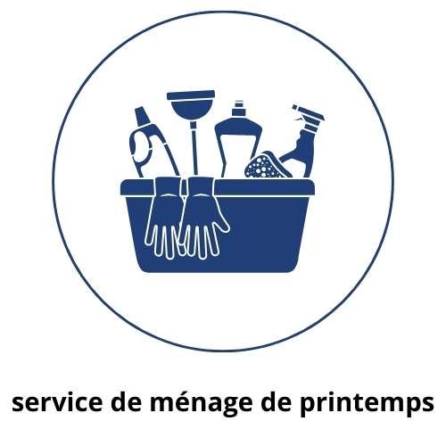 logo service de ménage de printemps